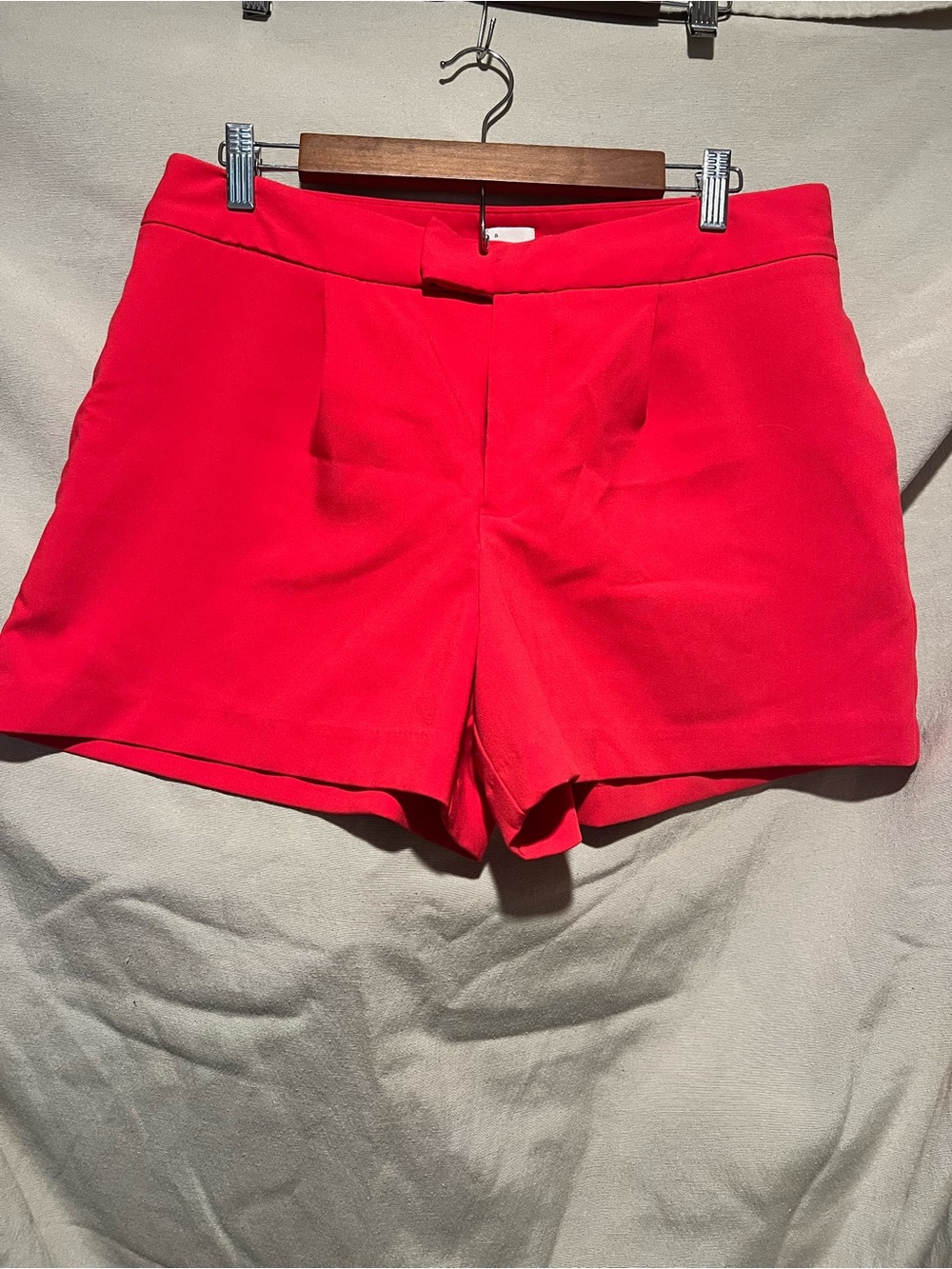 A New Day Size 12 Red High Rise Tailored Dress Shorts
